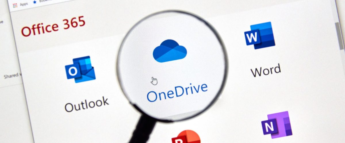 MONTREAL, CANADA - FEBRUARY 28, 2019: Microsoft OneDrive new icon. Office 365 is the brand name Microsoft uses for a group of subscriptions that provide productivity software and related services.